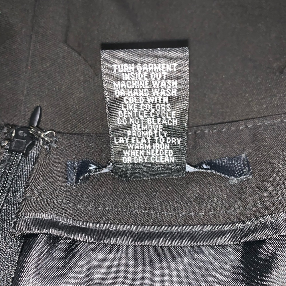 Black scalloped layered pencil skirt workwear office business wear Zac & Rachel - Picture 8 of 9